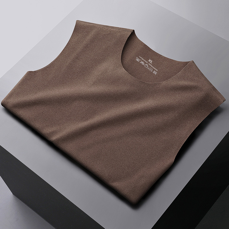 Θερμικό τοπ με βελούδινη επένδυση, ψηλό γιακά, unisex, μακριά μανίκια, πολυεστέρας 95–100%