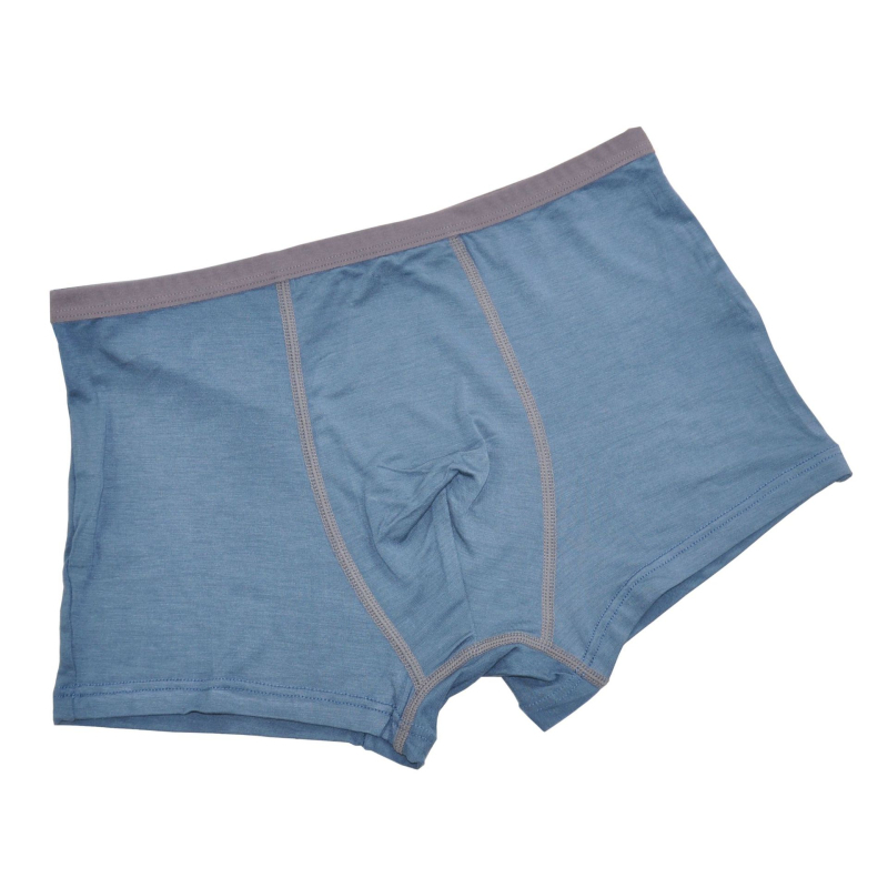 Modal férfi boxeralsó, lélegző, U-formájú zsebbel, középmagasságú, kötött anyag