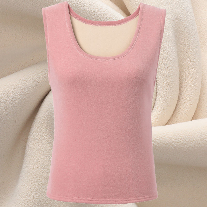 Női varrat nélküli mellény Derong akrilból, kerek nyakú, téli, közepes vastagságú 141–160 g/m²