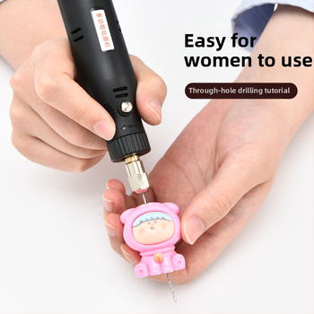 Mini elektrická vŕtačka 12V s plynulým nastavením rýchlosti, kefový motor, sieťové napájanie, univerzálny skľučovadlo, bez spätnej rotácie