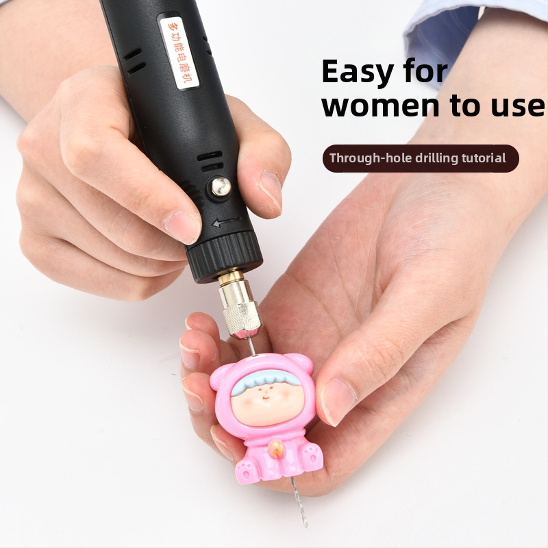 Mini elektrická vŕtačka 12V s plynulým nastavením rýchlosti, kefový motor, sieťové napájanie, univerzálny skľučovadlo, bez spätnej rotácie