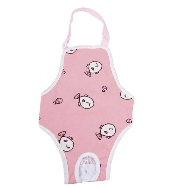 Пелени за женски кучета – копринен външен слой, подплата от зайча козина, средна талия, физиологични нужди