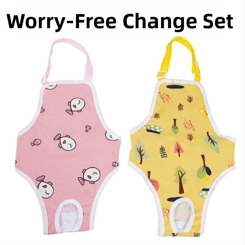 Пелени за женски кучета – копринен външен слой, подплата от зайча козина, средна талия, физиологични нужди