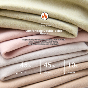 Moteriškos akrilinės terminės kelnės su fliso pamušalu, itin storos, dvigubai šukuota vidinė pusė, aukštas juosmuo, antibakterinės