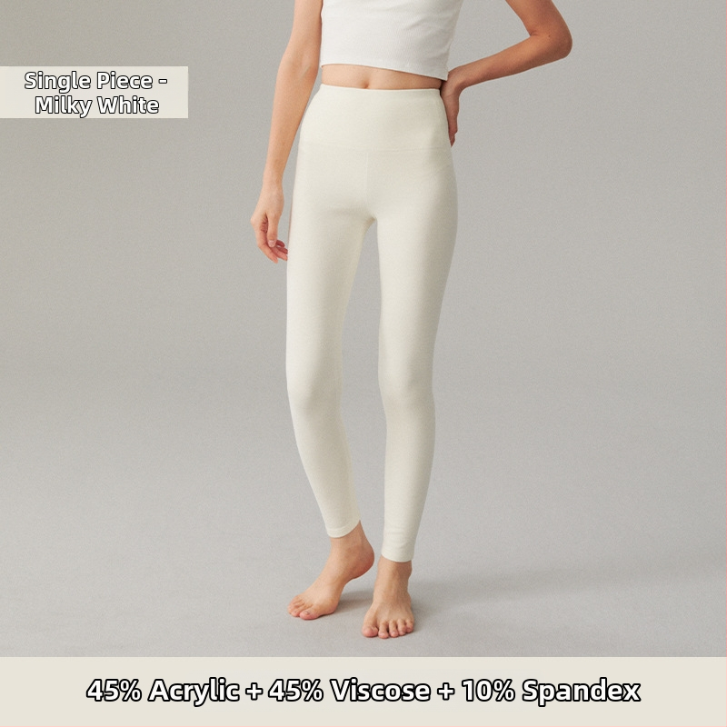 Moteriškos akrilinės terminės kelnės su fliso pamušalu, itin storos, dvigubai šukuota vidinė pusė, aukštas juosmuo, antibakterinės