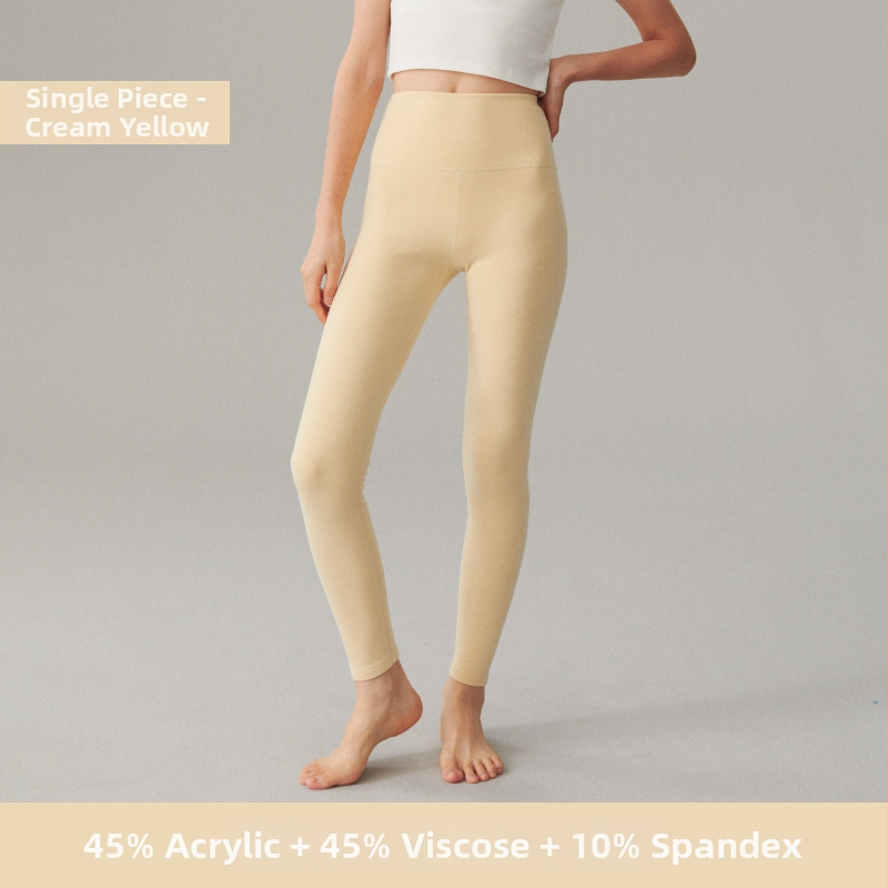 Moteriškos akrilinės terminės kelnės su fliso pamušalu, itin storos, dvigubai šukuota vidinė pusė, aukštas juosmuo, antibakterinės