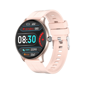 Smartwatch με κλήσεις Bluetooth, παρακολούθηση υγείας (καρδιακός ρυθμός, αρτηριακή πίεση, οξυγόνο αίματος) και παρακολούθηση ύπνου, διάρκεια μπαταρίας 7–14 ημερών, 41–43 mm στρογγυλή οθόνη TFT