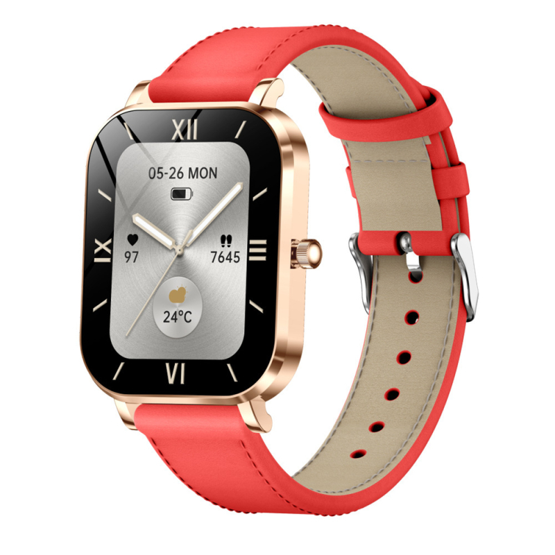 MK90 okosóra ultra vékony dizájnnal, Bluetooth hívások, szívritmus-monitorozás, vérnyomás-mérés, alvásfigyelés, 7–14 napos akkumulátor-élettartam