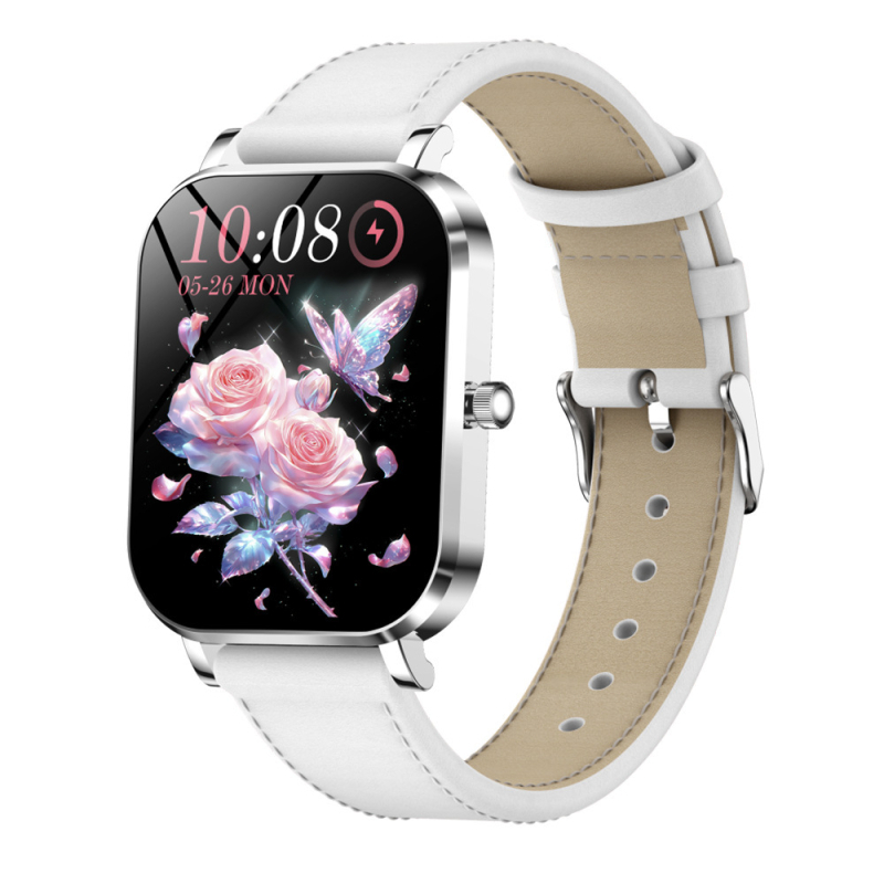 MK90 okosóra ultra vékony dizájnnal, Bluetooth hívások, szívritmus-monitorozás, vérnyomás-mérés, alvásfigyelés, 7–14 napos akkumulátor-élettartam