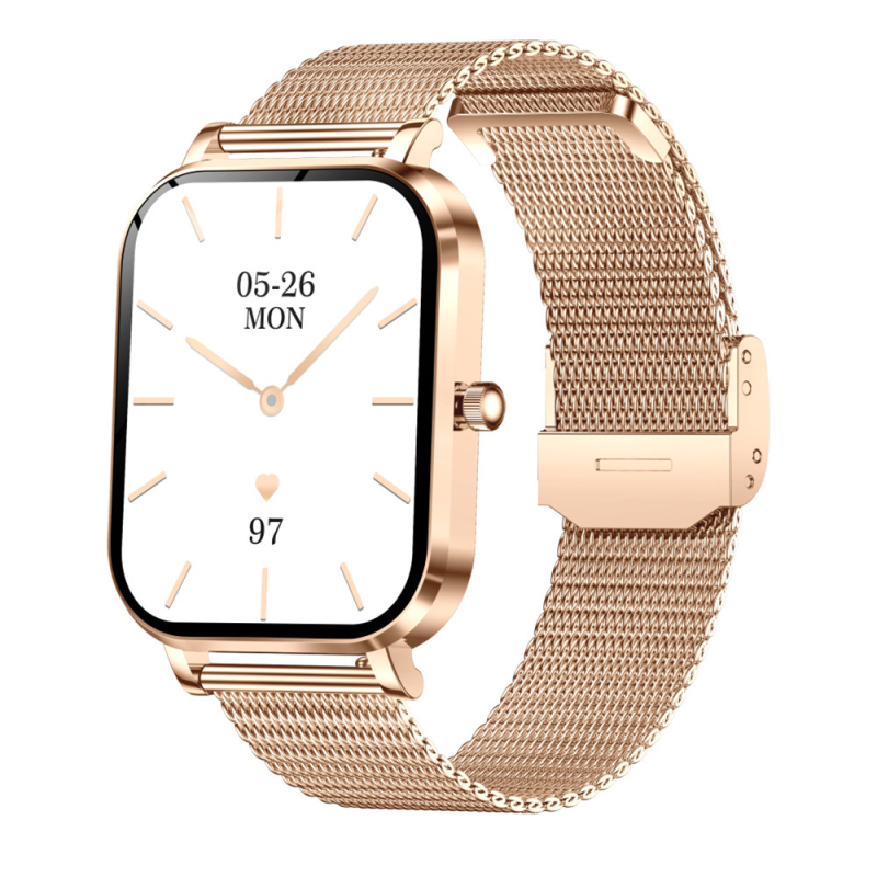 MK90 okosóra ultra vékony dizájnnal, Bluetooth hívások, szívritmus-monitorozás, vérnyomás-mérés, alvásfigyelés, 7–14 napos akkumulátor-élettartam