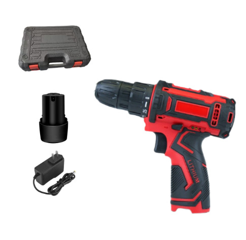 Bormașină/șurubelniță fără fir de 12V, cu viteză variabilă continuă, baterie Li-ion reîncărcabilă, motor cu perii, înainte și înapoi