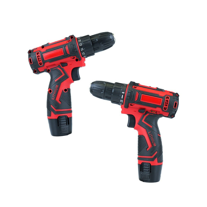 Bormașină/șurubelniță fără fir de 12V, cu viteză variabilă continuă, baterie Li-ion reîncărcabilă, motor cu perii, înainte și înapoi