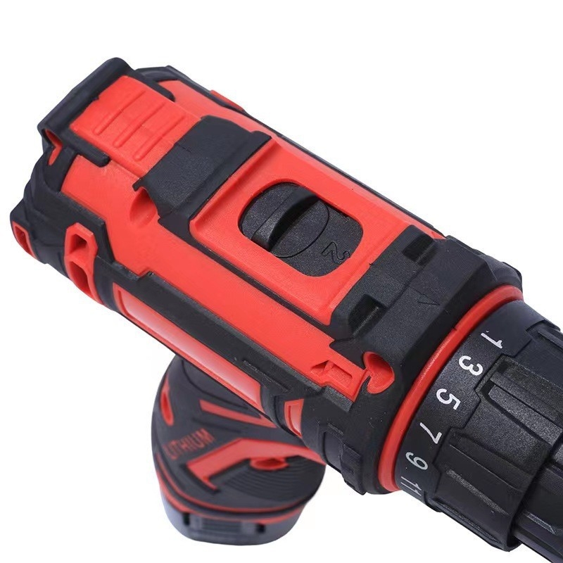 Bormașină/șurubelniță fără fir de 12V, cu viteză variabilă continuă, baterie Li-ion reîncărcabilă, motor cu perii, înainte și înapoi