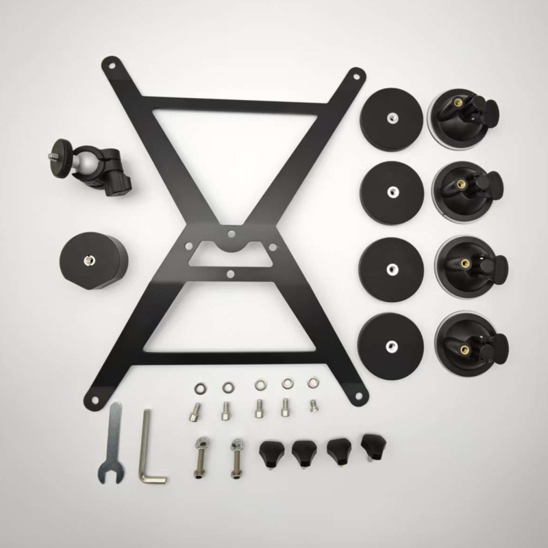 Suport auto cu ventuză, magnetic, mini, fix