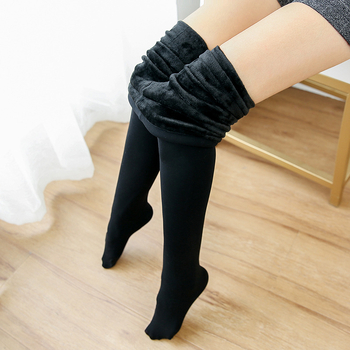 Női alakformáló harisnya, közepes vastagságú, 80% len anyag, egyszínű mintázat