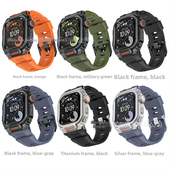 Dingrui Apple Watch pánt – sportos stílus, szilikon + cink ötvözet + rozsdamentes acél, Apple Watch-kompatibilis, tűcsat, 2025-ös kiadás