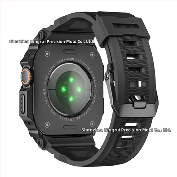 Dingrui Apple Watch pánt – sportos stílus, szilikon + cink ötvözet + rozsdamentes acél, Apple Watch-kompatibilis, tűcsat, 2025-ös kiadás