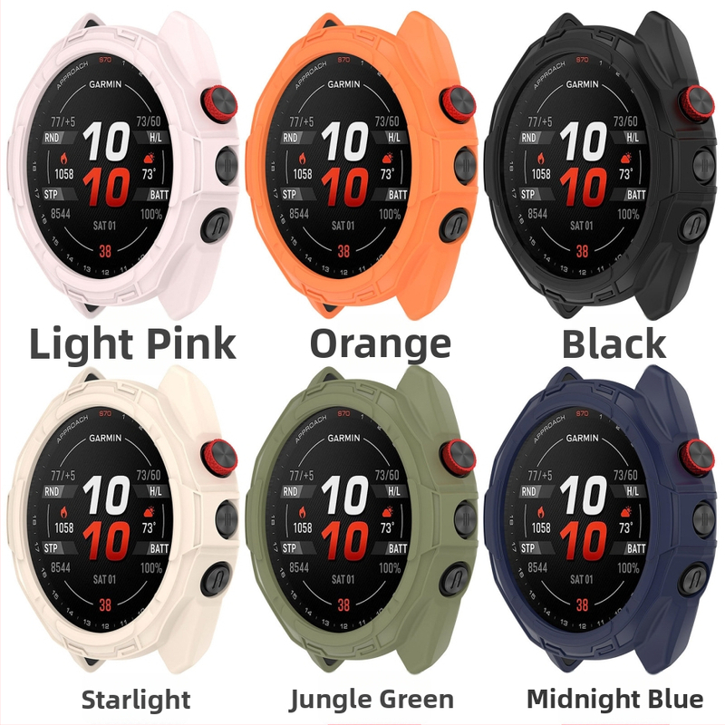 Garmin Approach S70 pancierový ochranný kryt na zápästie (Silikónový materiál, prispôsobenie na iný rozmer, módny štýl, uvedenie na trh 2025)