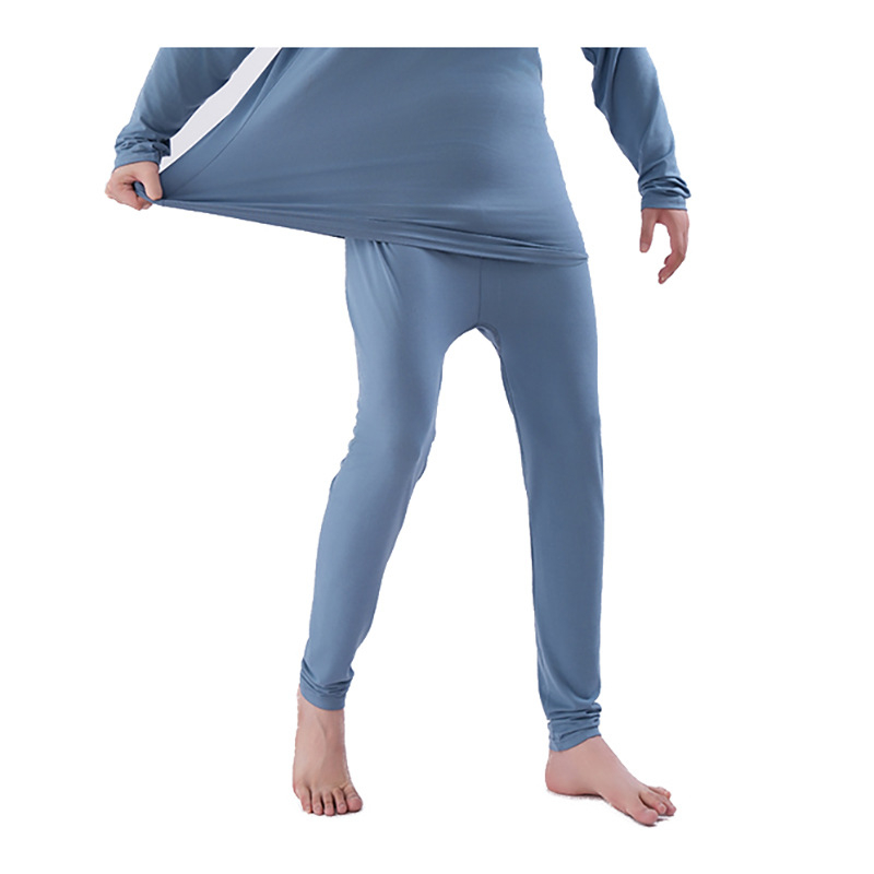 Мъжки термален пижамен костюм едно парче - свободна кройка, еднослойно, вискоза 94,6%, подплата спандекс 5,4%, умерено топло