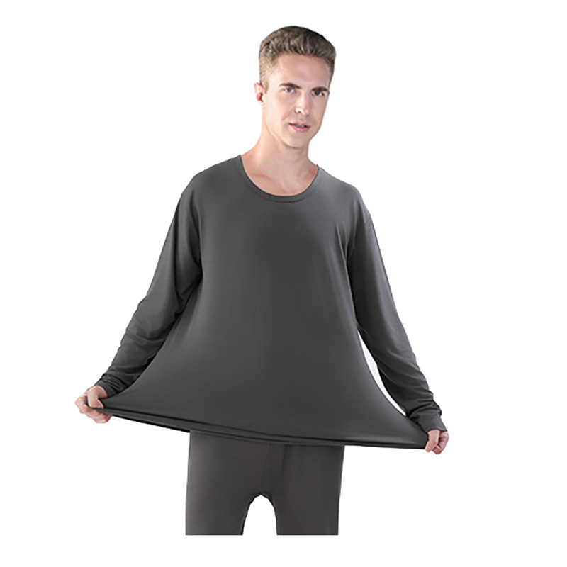 Мъжки термален пижамен костюм едно парче - свободна кройка, еднослойно, вискоза 94,6%, подплата спандекс 5,4%, умерено топло