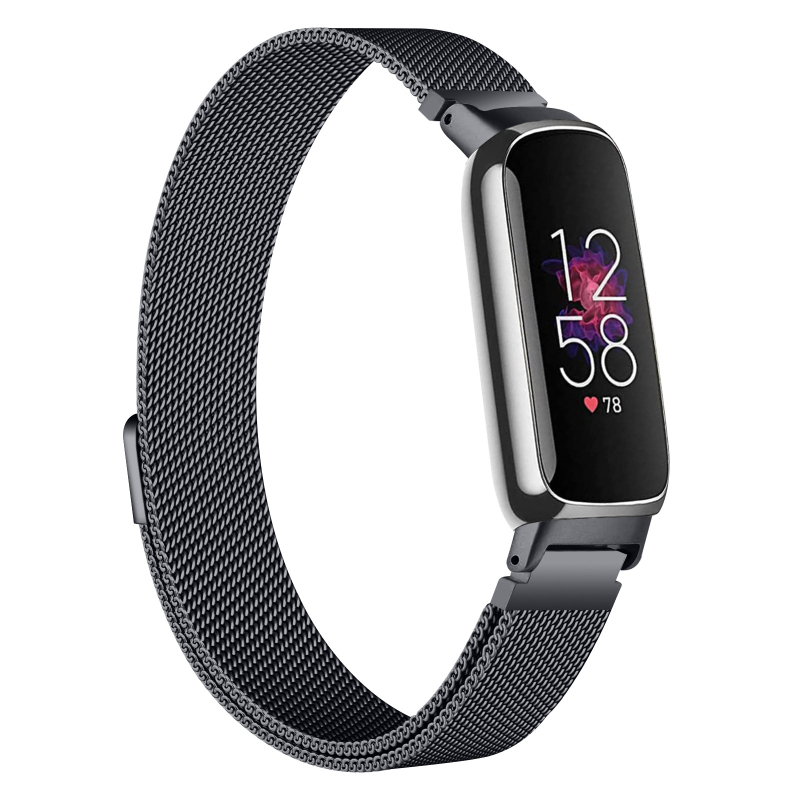 Milanese metalni kaiš s magnetskim kopčanjem za Fitbit Inspire3 – kompatibilan sa širinom interfejsa od 12 mm, težina 30 g, izdanje 2023.