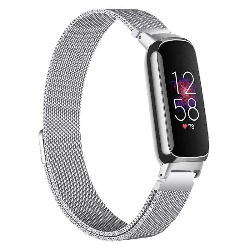 Milanese metalni kaiš s magnetskim kopčanjem za Fitbit Inspire3 – kompatibilan sa širinom interfejsa od 12 mm, težina 30 g, izdanje 2023.