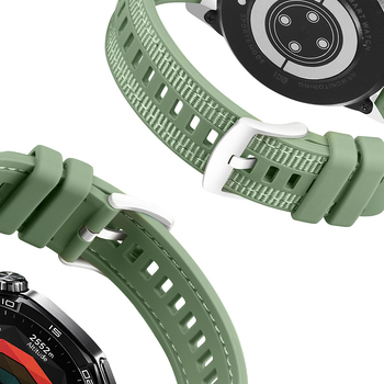 Silikonska narukvica za Huawei Watch GT5 s izgledom tkanog najlona, 46 mm, širina 22 mm, sportski stil, kopča s pinom