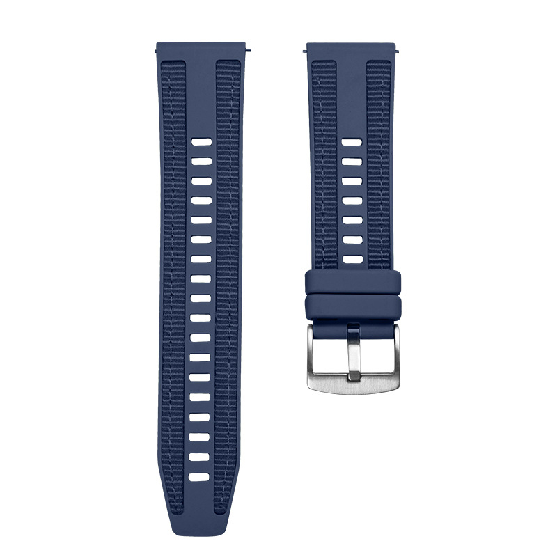 Silikonska narukvica za Huawei Watch GT5 s izgledom tkanog najlona, 46 mm, širina 22 mm, sportski stil, kopča s pinom