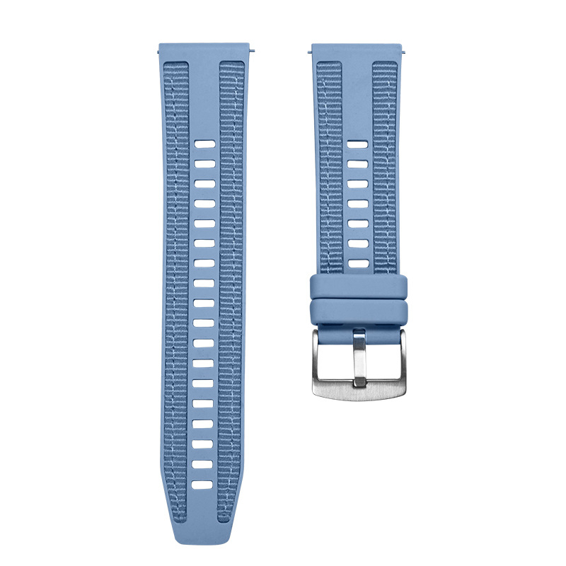 Silikonska narukvica za Huawei Watch GT5 s izgledom tkanog najlona, 46 mm, širina 22 mm, sportski stil, kopča s pinom