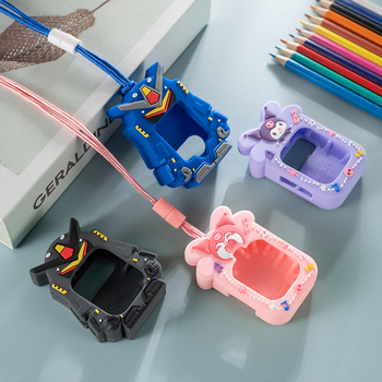 Σιλικονούχο λουράκι για το Huawei Kids Watch με προστατευτική θήκη και κορδόνι λαιμού (5x Pro, 3Pro, 4X) - Απλό στυλ