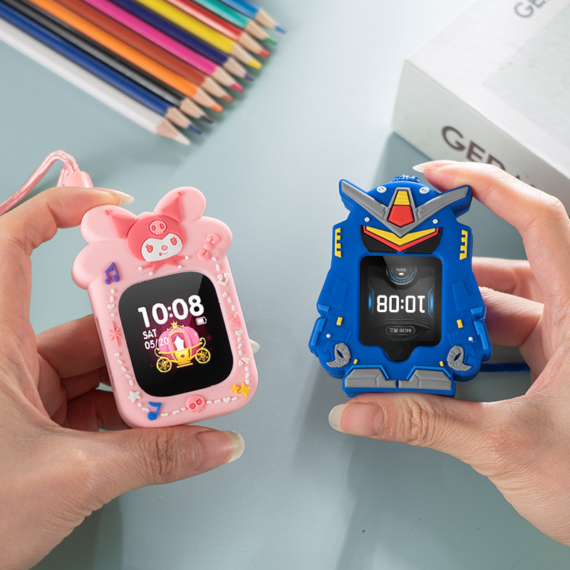 Σιλικονούχο λουράκι για το Huawei Kids Watch με προστατευτική θήκη και κορδόνι λαιμού (5x Pro, 3Pro, 4X) - Απλό στυλ