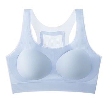 Sutien sport pentru femei, material ice silk, material principal: mătase, conținut de mătase sub 30%, model cu potrivire în culoare, stil Royal Sister Wind