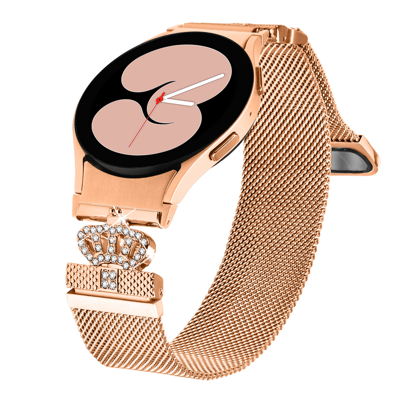 Metal Milanese magnetska narukvica za pametni sat Samsung Watch4/5/6/7 – 20 mm spojka, 40 g, magnetska kopča; kompatibilno sa Samsung, Huawei, Xiaomi