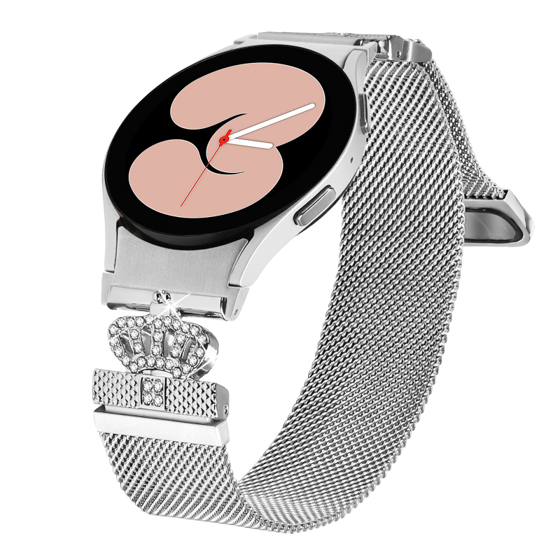 Metal Milanese magnetska narukvica za pametni sat Samsung Watch4/5/6/7 – 20 mm spojka, 40 g, magnetska kopča; kompatibilno sa Samsung, Huawei, Xiaomi