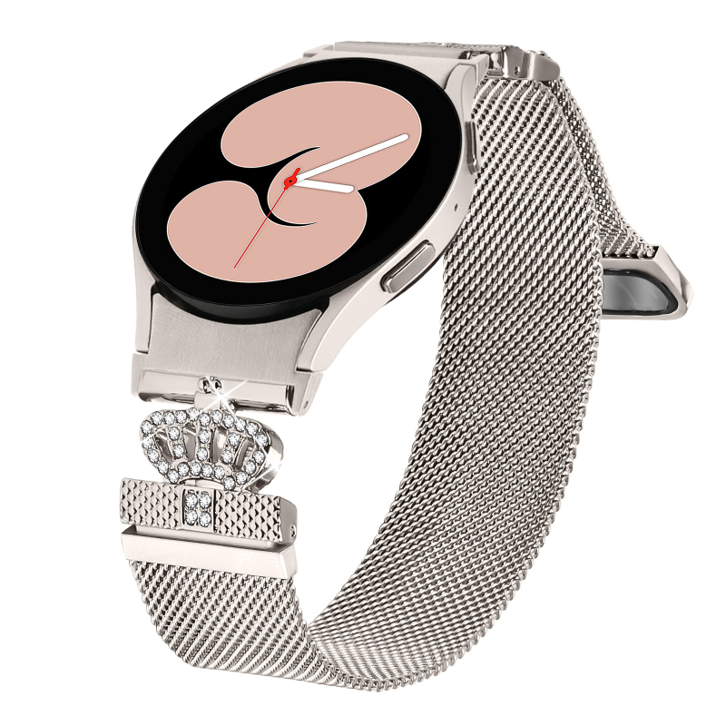 Metal Milanese magnetska narukvica za pametni sat Samsung Watch4/5/6/7 – 20 mm spojka, 40 g, magnetska kopča; kompatibilno sa Samsung, Huawei, Xiaomi