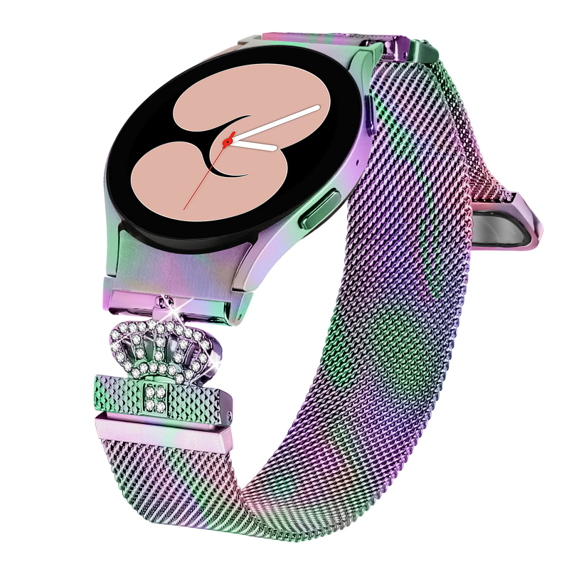 Metal Milanese magnetska narukvica za pametni sat Samsung Watch4/5/6/7 – 20 mm spojka, 40 g, magnetska kopča; kompatibilno sa Samsung, Huawei, Xiaomi
