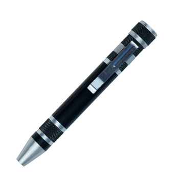 YICEN Metalinis rankinis daugiakryptis pieštuko tipo atsuktuvas su magnetine galva, Cr-V medžiaga, neizoliuotas, svoris 0.035 kg