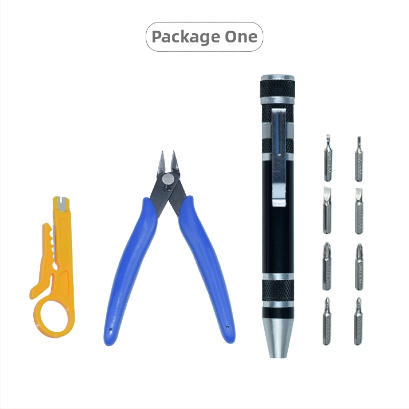 YICEN Metalinis rankinis daugiakryptis pieštuko tipo atsuktuvas su magnetine galva, Cr-V medžiaga, neizoliuotas, svoris 0.035 kg