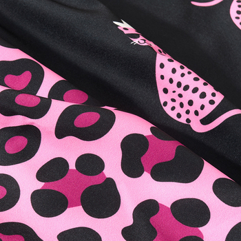 Muške hlače od ice silk s leopard uzorkom, širokog kroja, za kućnu i ležernu upotrebu