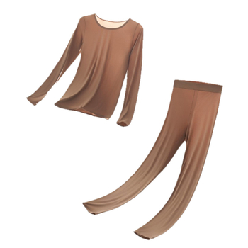 Uniszex ultra vékony nejlon termo alapréteg készlet, kerek nyakkal, bőr-alap réteg felsővel, melegítésre (81–100 g/m²)