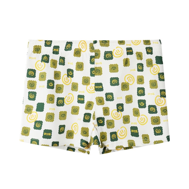 Muške boxerbriefs od 100% pamuka, slobodnog kroja, srednje visine pojasa, prozračne, s cvjetnim uzorkom