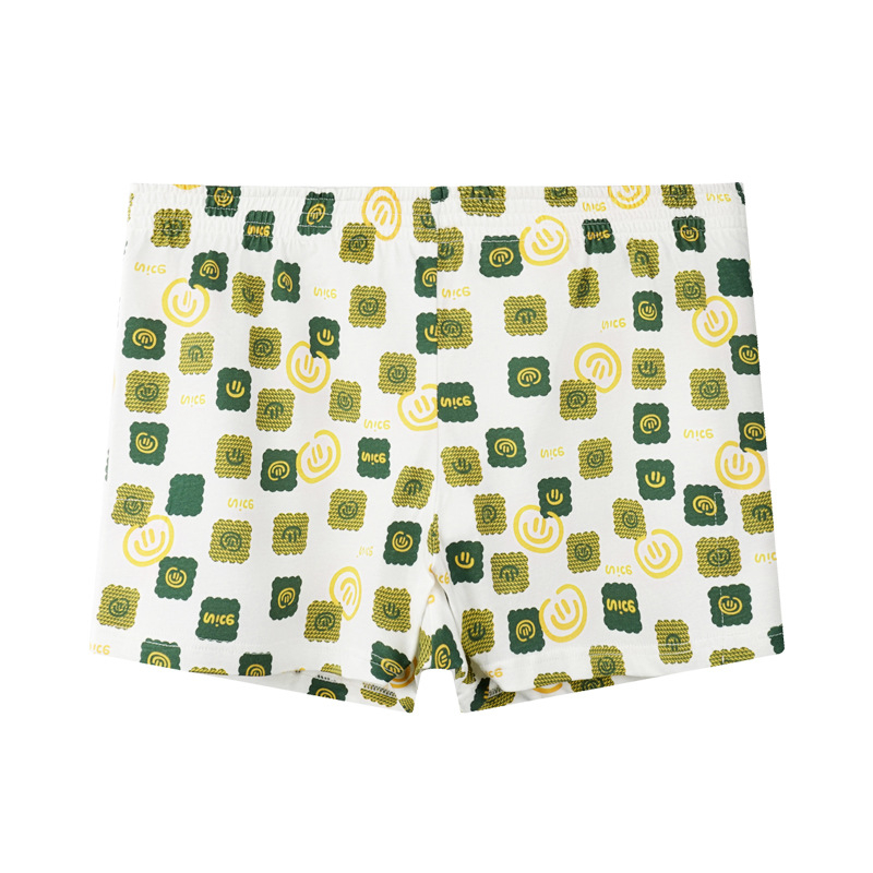 Muške boxerbriefs od 100% pamuka, slobodnog kroja, srednje visine pojasa, prozračne, s cvjetnim uzorkom