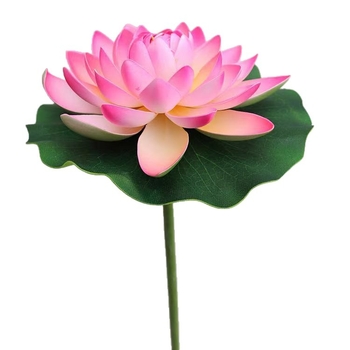 Сценичен реквизит: реалистично листо на лотос и цвете на лотос за класически танц, декоративно сценично оформление, детски реквизит