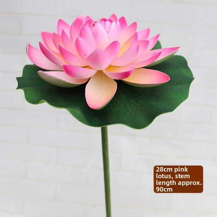 Сценичен реквизит: реалистично листо на лотос и цвете на лотос за класически танц, декоративно сценично оформление, детски реквизит