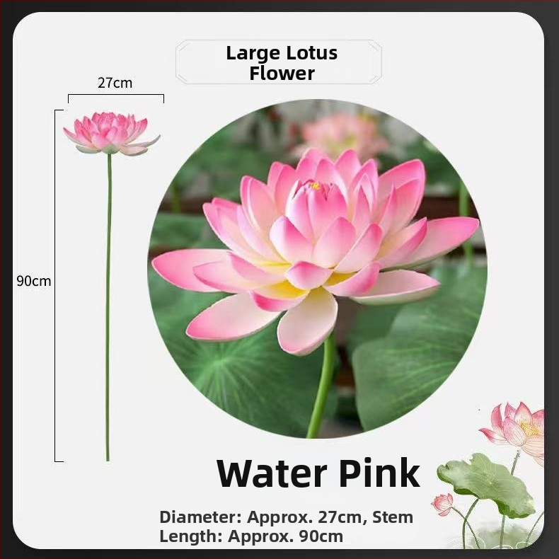 Scénická rekvizita: realistický list lotosu a kvet lotosu pre klasický tanec, dekoratívna kulisa, detská rekvizita