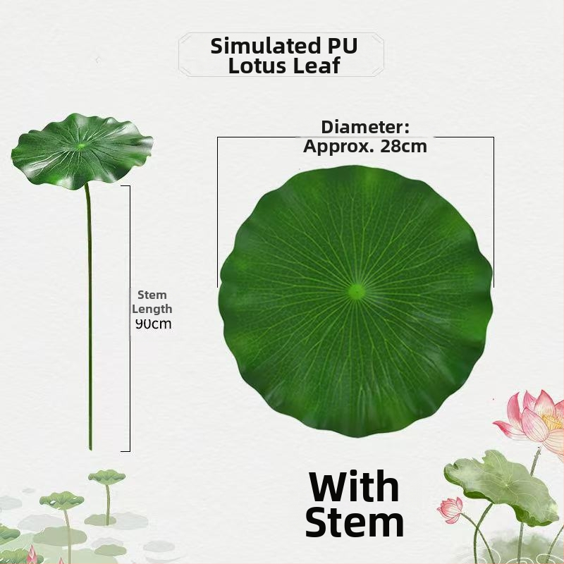 Сценичен реквизит: реалистично листо на лотос и цвете на лотос за класически танц, декоративно сценично оформление, детски реквизит