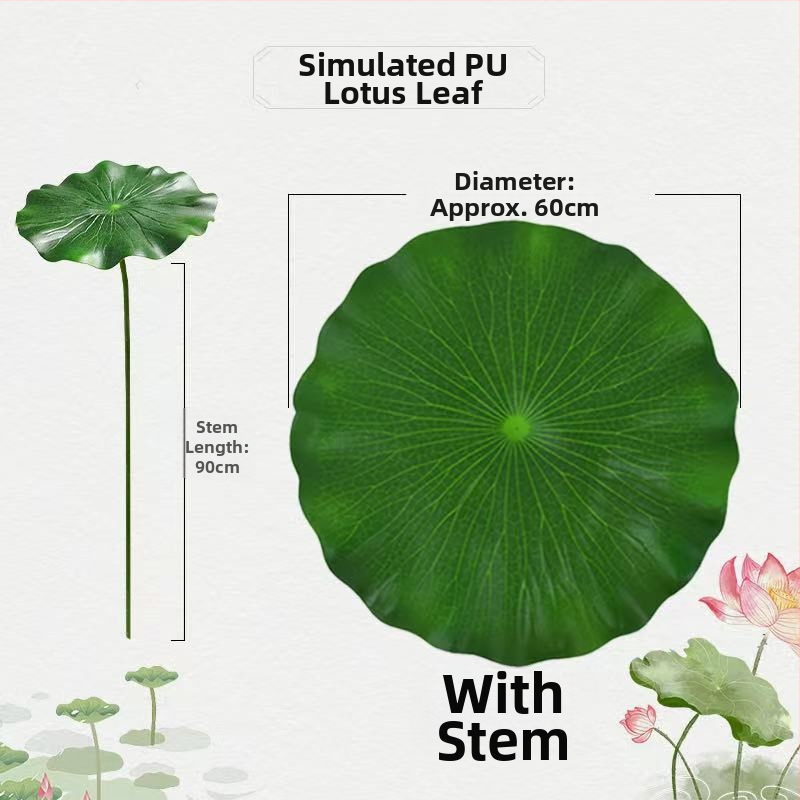 Сценичен реквизит: реалистично листо на лотос и цвете на лотос за класически танц, декоративно сценично оформление, детски реквизит