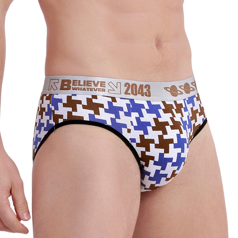 Мъжки памучни принтови боксерки, дишаща плетена материя, средна талия, 95–100% памук, подплата от вискоза в чатала, геометрични/каре/ленти/текст принтове, Марка: Arrogant Love