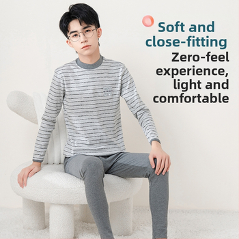 Paaugliai – rudens terminis komplektas vyrams – medvilninės viršūnės ir kelnaitės, plonas audinys, vienas sluoksnis, 181–200 g/m², išlaiko šilumą, vidutinio juosmens