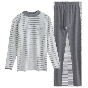 Paaugliai – rudens terminis komplektas vyrams – medvilninės viršūnės ir kelnaitės, plonas audinys, vienas sluoksnis, 181–200 g/m², išlaiko šilumą, vidutinio juosmens